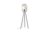 Brilliant Lampe, Slope Standleuchte Dreibeinig Schwarz/Natur, 1X A60, E27, 40W, Mit FußSchalter