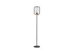 Brilliant Lampe, Tosh Standleuchte 1Flg Antik Holz/Schwarz Korund, 1X A60, E27, 40W, Holz Aus Nachhaltiger Waldwirtschaft (Fsc)