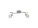 Brilliant Lampe Bulb Spotrohr 2Flg Chrom 2X QT14, G9, 28W, Geeignet FüR Stiftsockellampen (Nicht Enthalten) KöPfe Schwenkbar