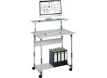 Computertisch SYSTEM COMPUTER TROLLEY 80 VH, grau