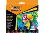 Pennarelli Intensity Premium 24 Colori Bic
