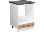 Vicco Mobile Per Forno Da Incasso Fame-Line, 60 Cm , Pt Antracite, Quercia Dorata/Bianco