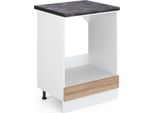 Vicco Mobile Per Forno Da Incasso R-Line, 60 Cm , Pt Antracite, Sonoma/Bianco