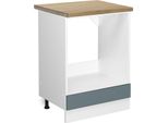 Vicco Mobile Per Forno Da Incasso R-Line, 60 Cm , Pt Rovere, Grigio-Blu/Bianco