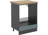 Vicco Mobile Per Forno Da Incasso R-Line, 60 Cm , Pt Rovere, Grigio-Blu/Antracite