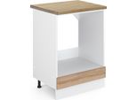 Vicco Mobile Per Forno Da Incasso R-Line, 60 Cm , Pt Rovere, Sonoma/Bianco