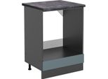 Vicco Mobile Per Forno Da Incasso R-Line, 60 Cm , Pt Antracite, Grigio-Blu/Antracite