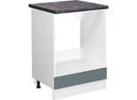 Vicco Mobile Per Forno Da Incasso R-Line, 60 Cm , Pt Antracite, Grigio-Blu/Bianco