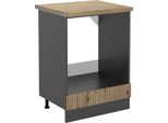 Vicco Mobile Per Forno Da Incasso R-Line, 60 Cm , Pt Rovere, Rovere Artigianale/Antracite