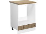 Vicco Mobile Per Forno Da Incasso R-Line, 60 Cm , Pt Rovere, Rovere Artigianale/Bianco