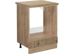 Vicco Mobile Per Forno Da Incasso R-Line, 60 Cm , Pt Rovere, Rovere Artigianale/Quercia Dorata