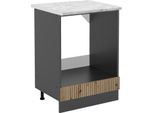 Vicco Mobile Per Forno Da Incasso R-Line, 60 Cm , Pt Marmo, Rovere Artigianale/Antracite