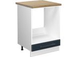 Vicco Mobile Per Forno Da Incasso Fame-Line, 60 Cm , Pt Rovere, Blu Scuro Lucido/Bianco