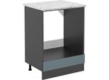 Vicco Mobile Per Forno Da Incasso R-Line, 60 Cm Pl Marmo, Grigio-Blu/Antracite