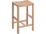 Sgabello Zeller Bamboo Wht 35X55X30 Cm Marrone