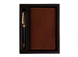 The Chesterfield Brand Caso Di Scrittura Writing Case And Pen Cognac Marrone