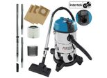 Arebos Aspirapolvere Industriale 1300 W | Aspirapolvere A Umido E A Secco | Contenitore Da 30 L Blu
