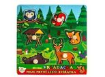 Teddies Puzzle In Legno I Miei Primi Animali Della Foresta 6 Pezzi 22,5X22,5X2,5 Cm 12M+ Mpz