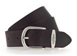 Mustang Pelle Cintura Classic Women Leather Belt W90 Dark Brown Marrone