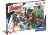 Clementoni - 26112 - Puzzle Supercolor Marvel The Avengers - Puzzle Con 60 Pezzi - Puzzle Per Bambini Dai 5 Anni, Italy