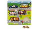Teddies Il Mio Primo Puzzle Di Auto In Legno