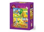 Art Puzzle Puzzle Holiday Delight 35+60 Teile