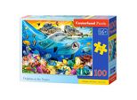 Castorland Puzzle Delfini Ai Tropici 100 Pezzi