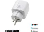 Iqtech Smartlife WS020, Adattatore Di Spina Wi-Fi Intelligente, 16 A, Misurazione Della Potenza