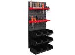 9 Cassette Impilabili Portautensili Scaffale A Muro Scaffale Per Officina Parete Portautensili 39X78Cm Sistema Di Stoccaggio Scaffale A Scivolo Cassette Di Stoccaggio A Fronte Aperto Pannelli A Muro Extra Resistenti Scaffale Scaffale Per Officina Espandibile Scaffale Di Stoccaggio