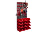 16 Cassette Impilabili Portautensili Scaffale A Muro Scaffale Per Officina Parete Portautensili 39X78Cm Sistema Di Stoccaggio Scaffale A Scivolo Cassette Di Stoccaggio A Fronte Aperto Pannelli A Muro Extra Resistenti Scaffale Scaffale Per Officina Espandibile Scaffale Di Stoccaggio