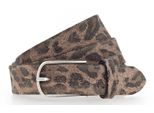 Vanzetti Pelle Cintura 25Mm Kid's Belt W80 Taupe - Dark Brown Marrone