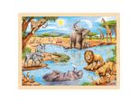 Goki Puzzle In Legno Savana Africana 96 Pezzi