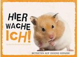 Vianmo Insegna In Legno 30X40 Cm Hamster Hier Wache Ich Eigene Gefahr