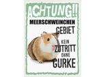 Vianmo Insegna In Legno 40X30 Cm Tiere Achtung Meerschweinchen