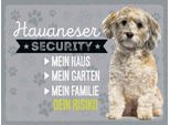 Vianmo Insegna In Legno 30X40 Cm Havaneser Security Dein Risiko