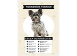 Vianmo Insegna In Legno 40X30 Cm Yorkshire Terrier Eigentumsrechte