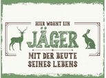 Vianmo Insegna In Legno 30X40 Cm Hier Wohnt Ein JäGer Mit Der Beute
