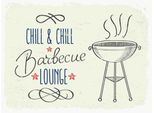 Vianmo Insegna In Legno 30X40 Cm Chill & Chill Barbecue Lounge Weiß