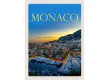 Vianmo Insegna In Legno 40X30 Cm Monaco Frankreich Yacht Luxus