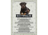 Vianmo Insegna In Legno 40X30 Cm Tiere Rottweiler Hausordnung Hunde