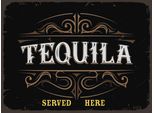 Vianmo Insegna In Legno 30X40 Cm Alkohol Tequila Served Here