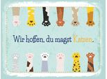 Vianmo Insegna In Legno 30X40 Cm Katze Wir Hoffen Du Magst Katzen