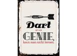 Vianmo Insegna In Legno 40X30 Cm Dart Genie Kann Man Nicht Lernen