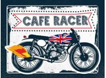 Vianmo Insegna In Legno 30X40 Cm Motorcycle Cafe Racer Motorrad Uk