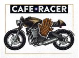Vianmo Insegna In Legno 30X40 Cm Motorcycle Cafe Racer Motorrad