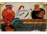 Vianmo Insegna Di Latta 12X18 Cm Huhn HüHner Eggs Eier