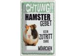Vianmo Insegna Di Latta 18X12 Cm Tiere Achtung Hamster Gebiet