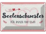 Vianmo Insegna Di Latta 20X30 Cm Seelenschwester FüR Immer Und Ewig