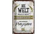 Vianmo Insegna Di Latta 30X20 Cm RäUbertöChter Weniger Prinzessinen