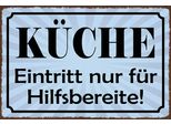 Vianmo Insegna In Legno 12X18 Cm KüChe Eintritt Nur Hilfsbereite